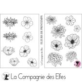 Kit de tampons scrap collection fleurs de printemps