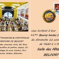 Annonce de la 41ème Bourse Toutes Collections, le 22 octobre 2017 à Belfort