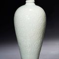 A rare Qingbai tixi-style carved meiping, Southern Song Dynasty (1127-1279)