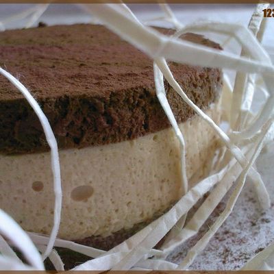 Bavarois caramel et chocolat, le petit frère 
