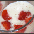 Bavarois aux fraises