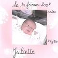 22 fev. 2008 : Bienvenue Juliette