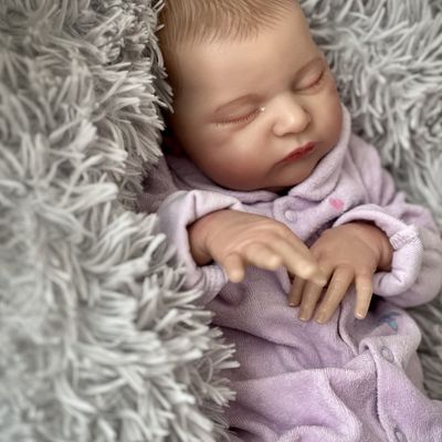 💖Aeden, petit bébé reborn garçon aux cheveux peints. 💖