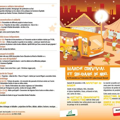marché de Noël, convivial et solidaire, version 2013