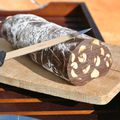 Saucisson épicé chocolat/noisettes 