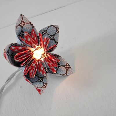 GuirLande de fleurs Lumineuses en Papier