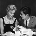 Romy Schneider et Alain Delon, le 9 octobre 1958