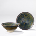 Deux bols a thé en grès émaillé " Fourrure de Lièvre ", Chine, Dynastie Song, XIIème siècle 