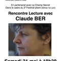 Claude Ber est à la BMI de Guéret le samedi 31
