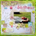 Page "Le bonheur..." pour challenge Scrapampilles