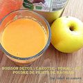 jus de carottes, pommes avec du lin et la poudre de fruit du baobab VITAMINES 