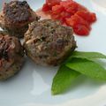 Boulettes de boeuf à la menthe et à la coriandre