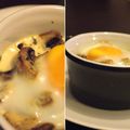 Oeufs cocotte aux champignons