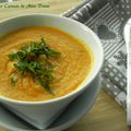 Potage au chou-fleur et lentilles corail, sans gluten et sans lactose