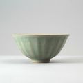 Greenware bowl with lotus petals, Longquan kilns, 13th century (1201 - 1300), Southern Song Dynasty-Yuan Dynasty