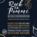 Rock en Pomme #2 = musiques actuelles + promotion des produits locaux • la Meurdraquière (50) • samedi 1er juillet 2017