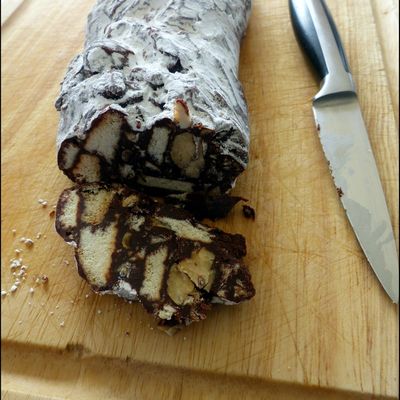 Trompe l'oeil : Saucisson au chocolat