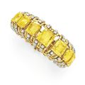 A yellow sapphire and diamond bracelet, by Verdura
