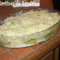 Mon gratin de courgettes.