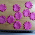 (lot 41) 10 fleurs papier fushia - 1 euro l'article ou 10 euros les 12