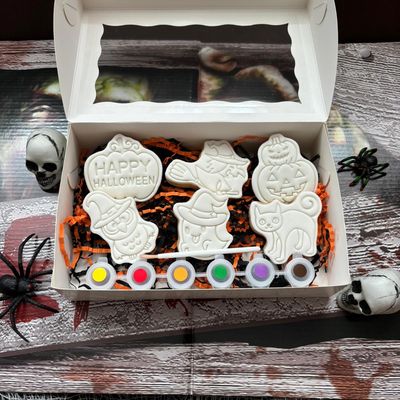 Coffrets biscuits à peindre Halloween 