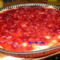 Tarte gourmande à la framboise