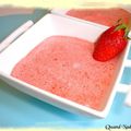 Mousse de fraises , vite préparée, vite mangée!