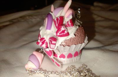 Collier Cupcake Chantilly