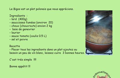 Recette du bigos