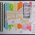 Une page "Masking tape" pour la DT de Scrapbooking A4