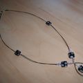 Black and silver necklace