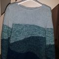 un pull jacquard vert