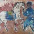 Vũ Cao Đàm (1908-2000), Le cavalier (The rider), 1960