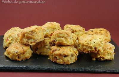 Scones aux tomates séchées et au comté