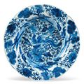 Assiette creuse en porcelaine bleu/blanc. Chine, XVIIIe siècle