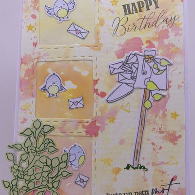 Carte d'anniversaire - Birthday card