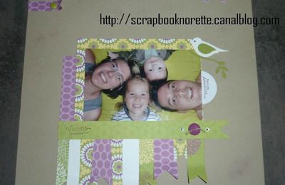 Ma 1ere page de scrapbooking