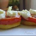 Tomates sur lit de polenta