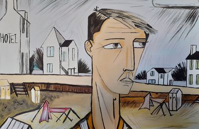 Reproduction Bernard Buffet "le grand dérangeur" par Julien Grenat