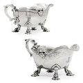 A Pair of George II Silver Sauceboats - Mark of Paul De Lamerie, London, 1735
