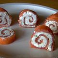 Rouleaux de Saumon fumé au Valençay