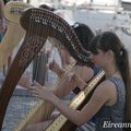 LORIENT / Festival interceltique 2013. Duo de harpes.