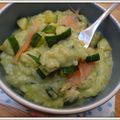 Risotto de pâtes à la courgette, amandes et basilic