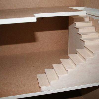 Escaliers 1/4 tournant