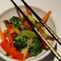 Sauté de légumes à la chinoise, sans gluten et sans lactose