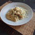 SPAGETTI AUX COQUILLE ST JACQUES