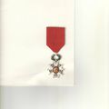 Chevalier dans l'ordre National de la Légion D'Honneur