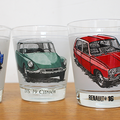 Vaisselle Vintage ... VERRES de Collection * Automobiles