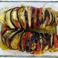 Eventail d'aubergine à l'italienne