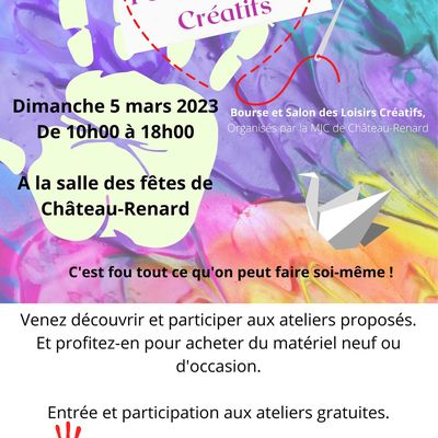 bourse/salon des loisirs créatifs  de Château Renard
